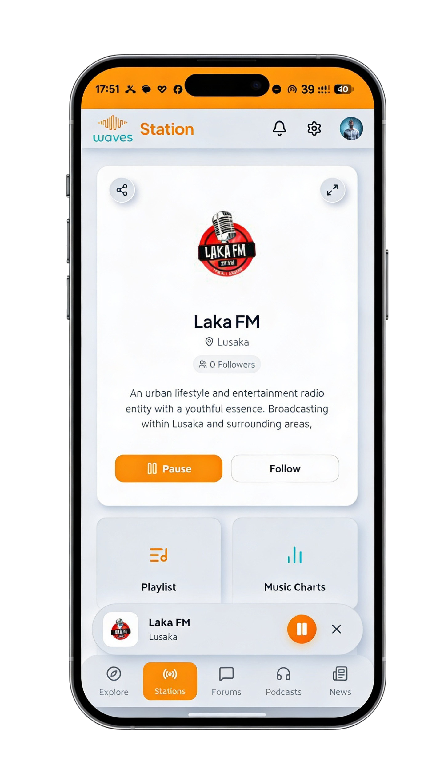 Waves app main player